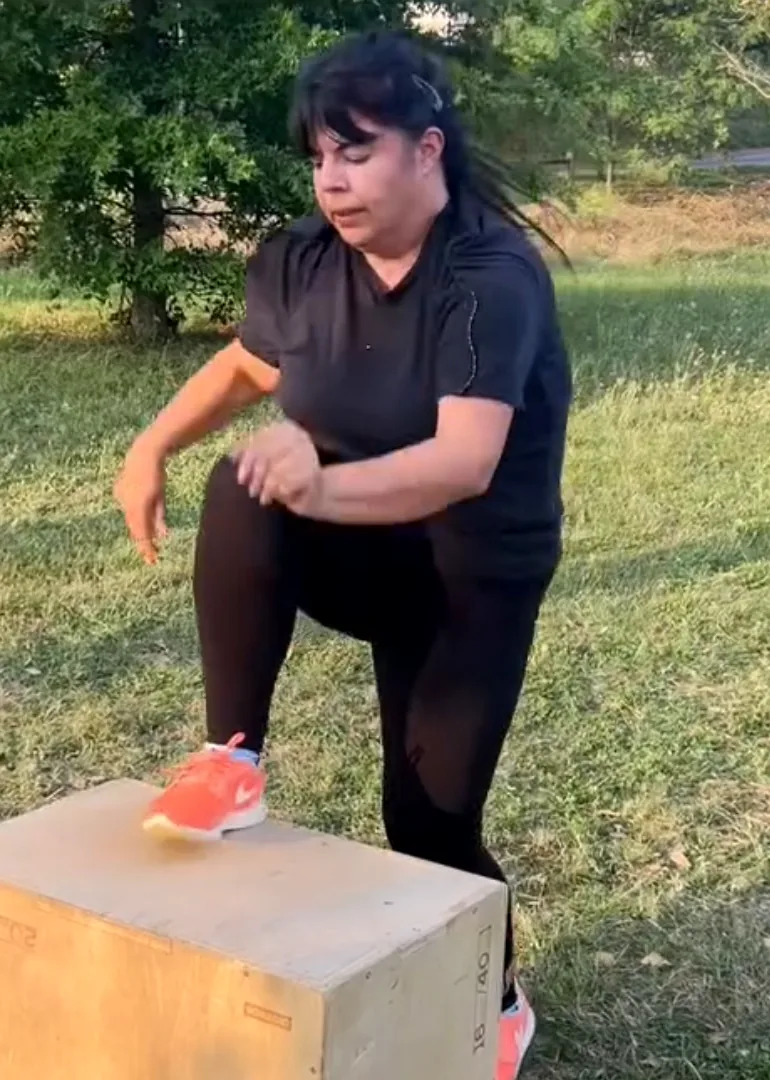 Laure à l'entraînement